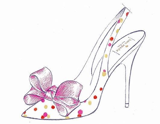 531x411 Kate Spade Shoe Sketch Illustration Sketches