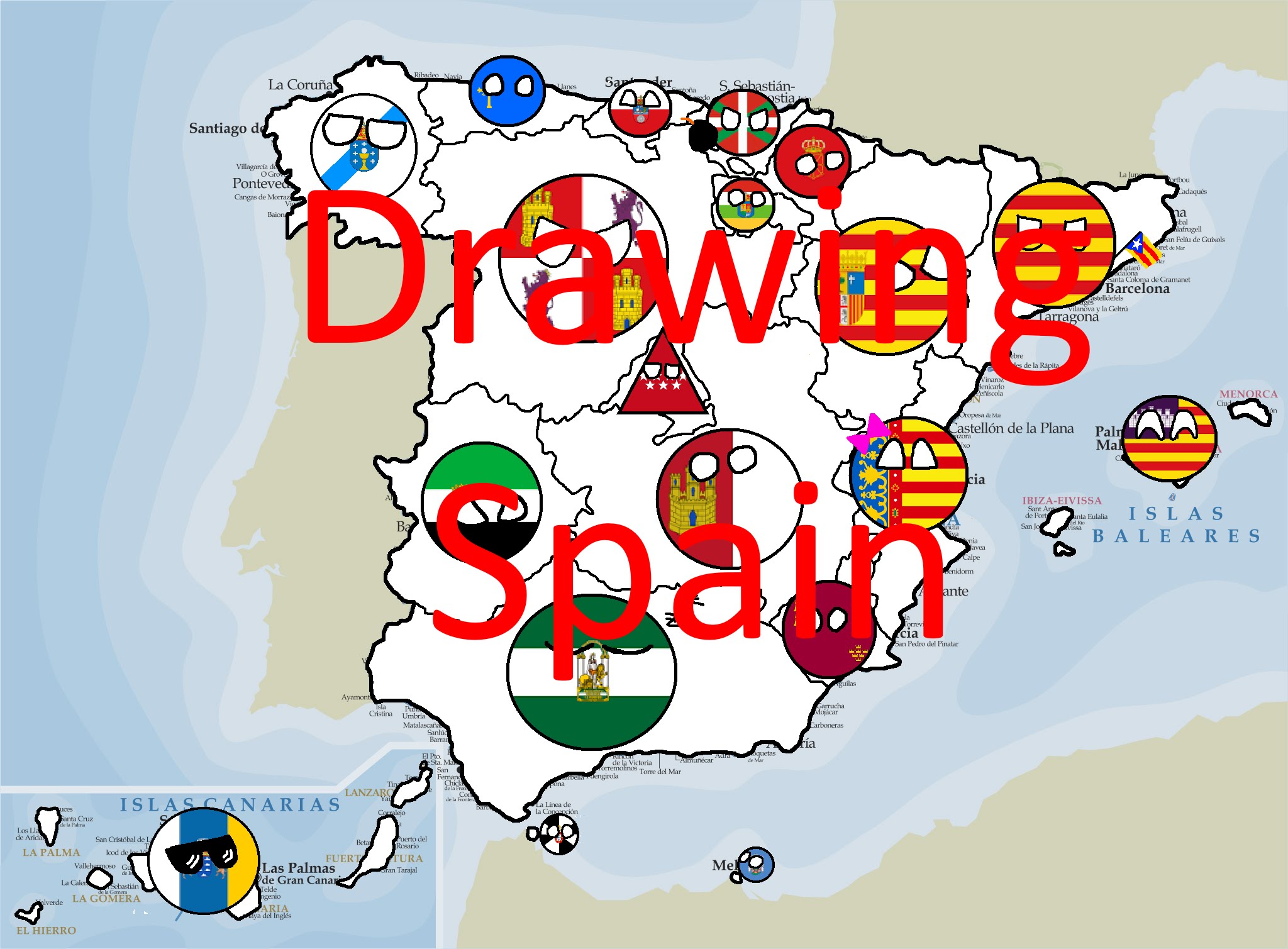 2048x1509 Drawing Map Of Spain Part 2 Polandballs Spanish Mapper