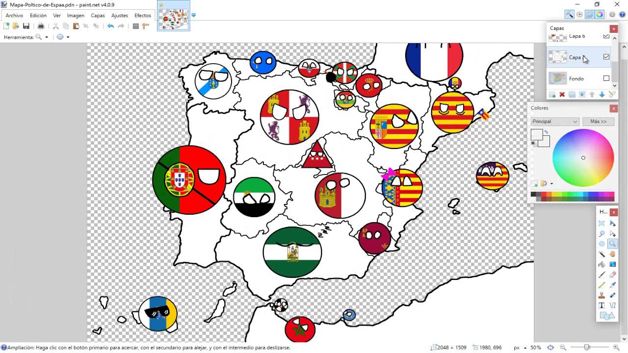 1280x720 Drawing Map Of Spain Part 3 Other Countries And Dialogues