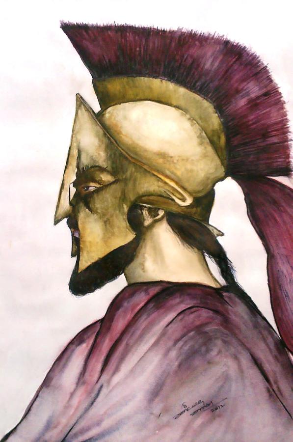 597x900 Spartan Drawing By Jaiteg Singh