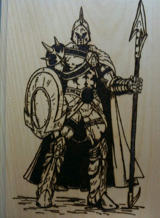 528x720 Spartan Warrior My Woodburnings Spartan Warrior