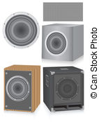 142x179 Speakers Isolated On White Drawing
