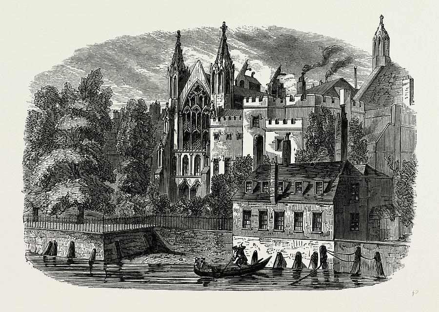 900x640 The Speakers House From The River, In 1830 Drawing By Litz Collection