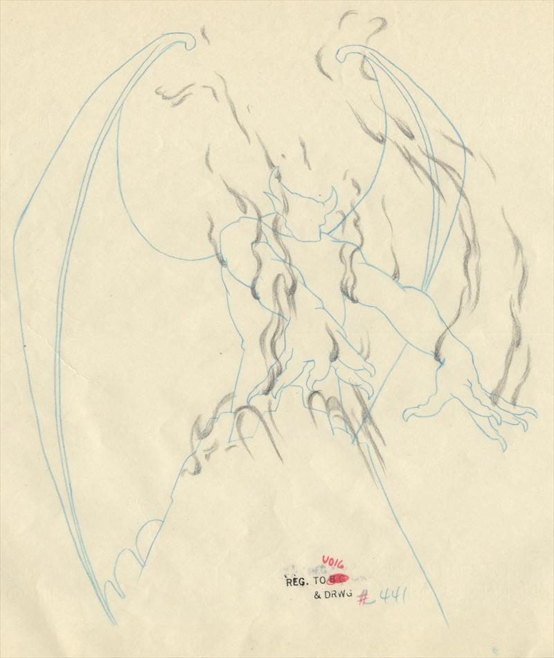 800x951 Disney Fantasia Special Effects Animation Drawing For Chernabog