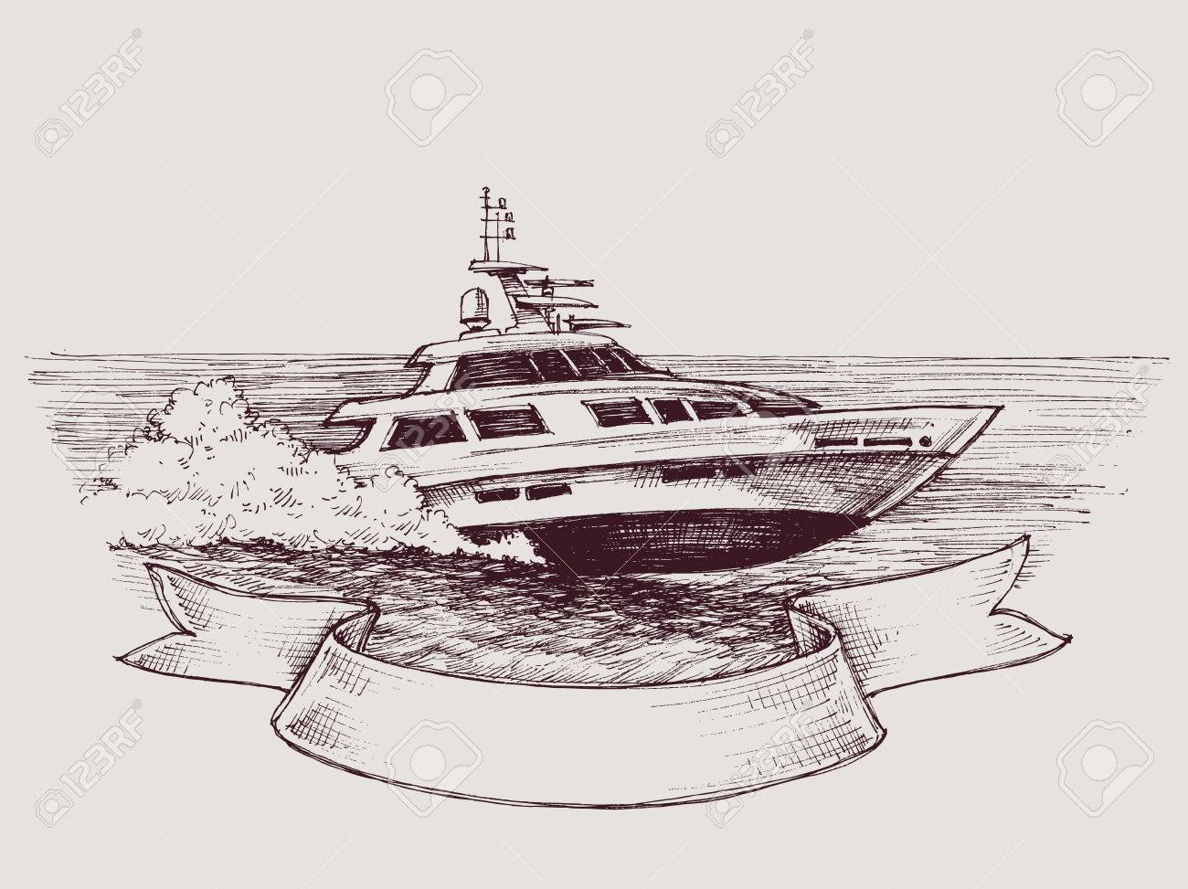 1300x973 Vector Speed Boat Royalty Free Cliparts, Vectors, And Stock