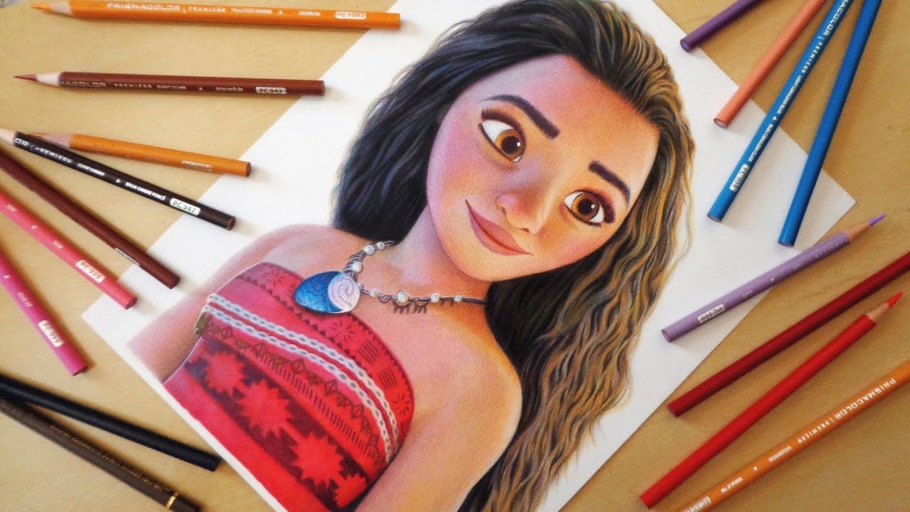 1280x720 Speed Drawing Moana