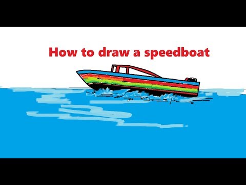 480x360 How To Draw A Speedboat For Kids Step By Step Easily
