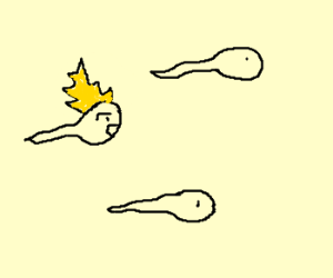 300x250 Sperm Cell Goes Super Saiyan