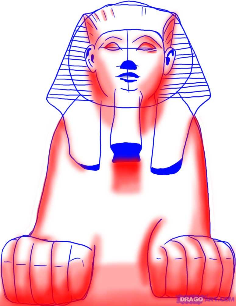 775x1004 How To Draw An Egyptian Sphinx Art Projects