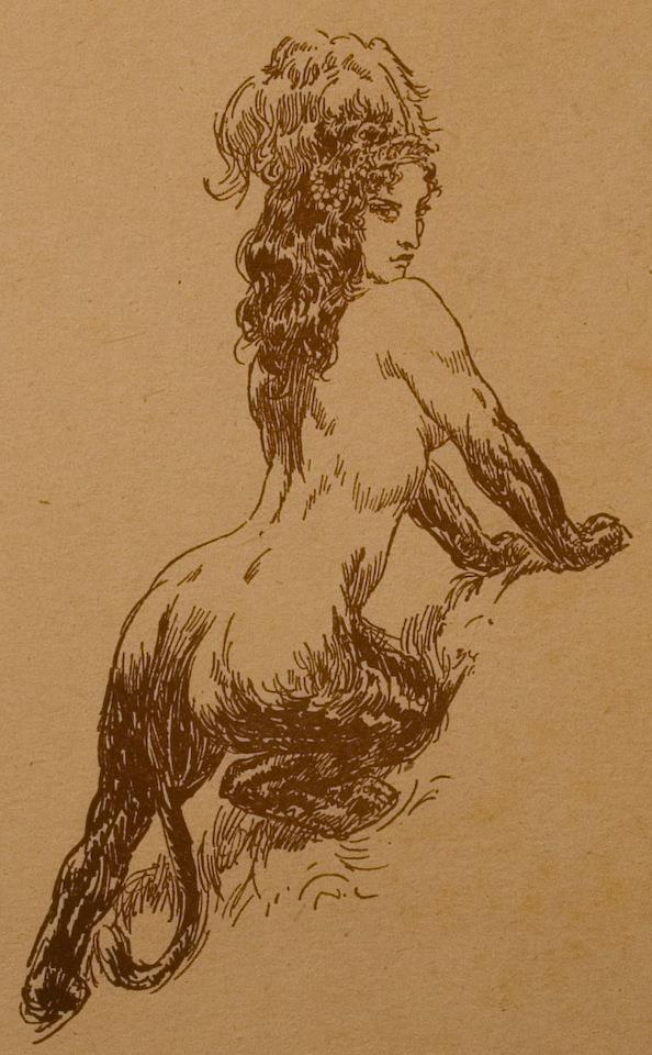 594x960 Sphinx Sphinx And Other Creatures Norman Lindsay