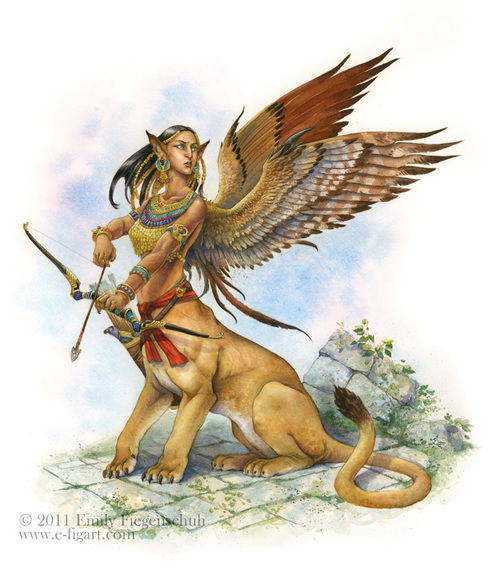 500x568 The Sphinx Illustration For The Explorer's Guide To Drawing