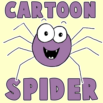 400x400 How To Draw Cute Cartoon Spider With Easy Steps For Preschoolers