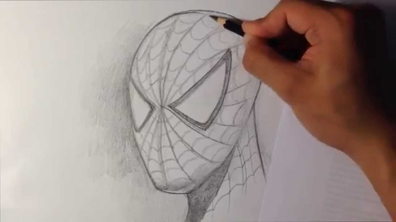 1280x720 A Drawing Of Spiderman How To Draw Spider Man In Fine Art Style