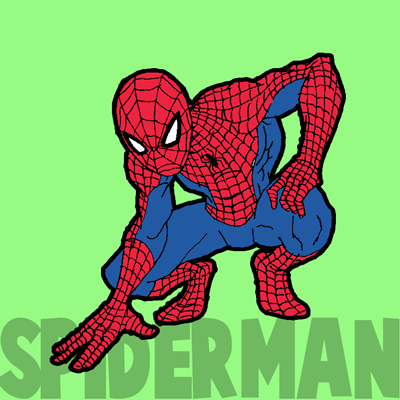 400x400 How To Draw Spiderman With Simple Steps Drawing Tutorial