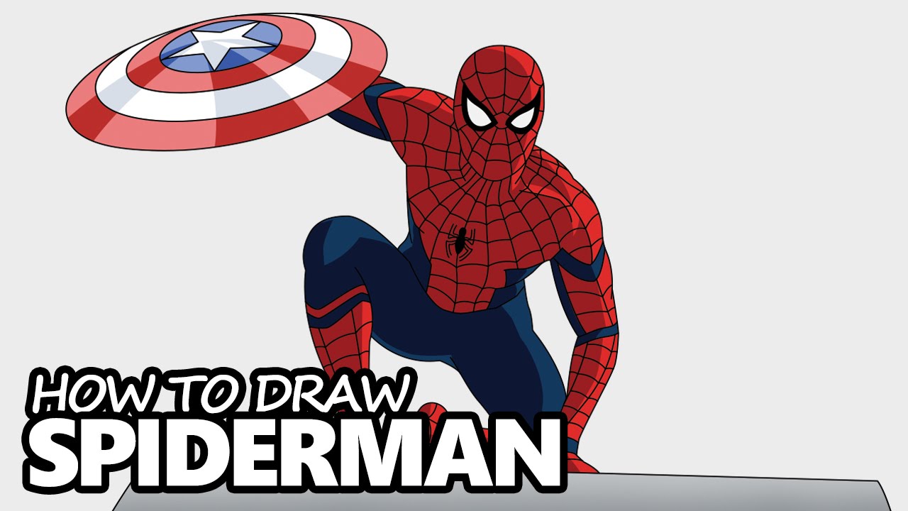 1280x720 Shrewd Easy Spiderman Drawing Spider Man Drawings How To Draw