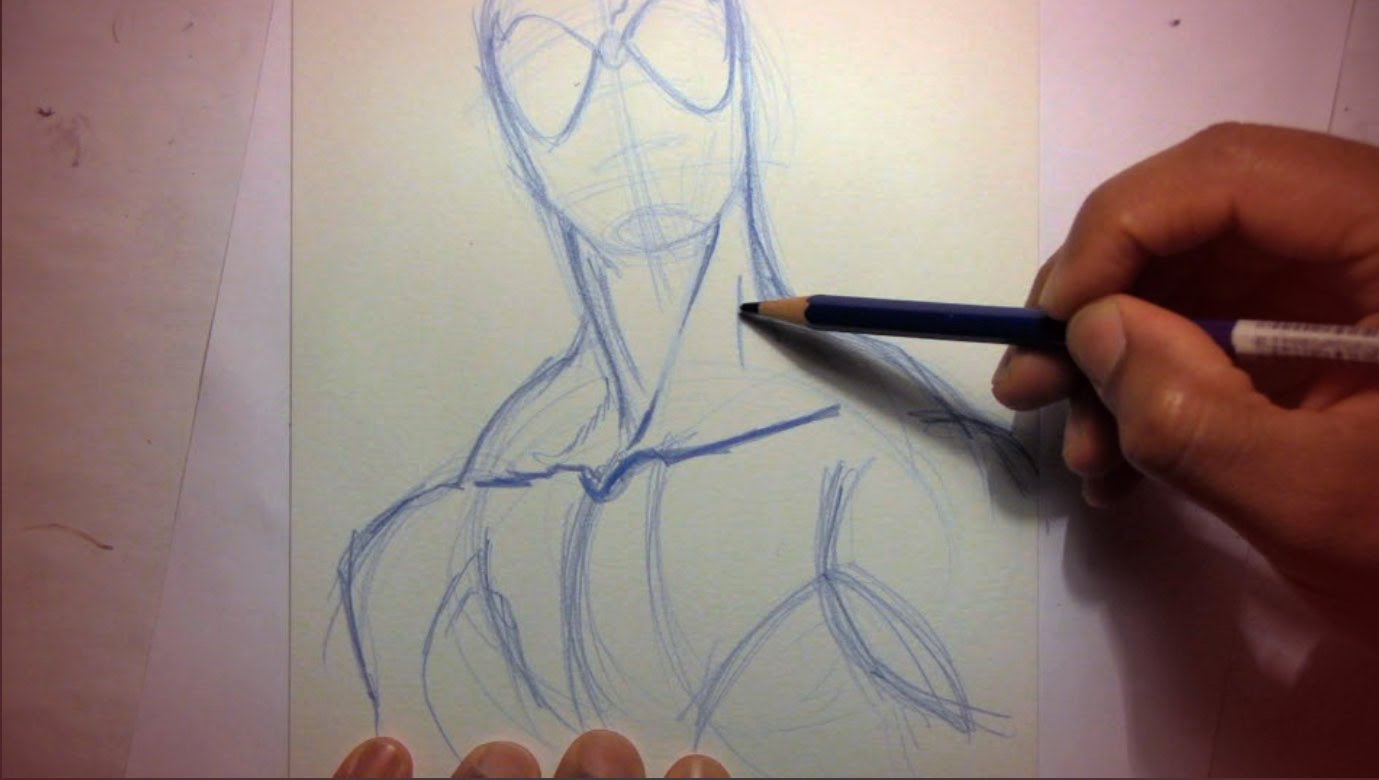 1379x780 How To Draw Spider Man (Starting With Pencils)