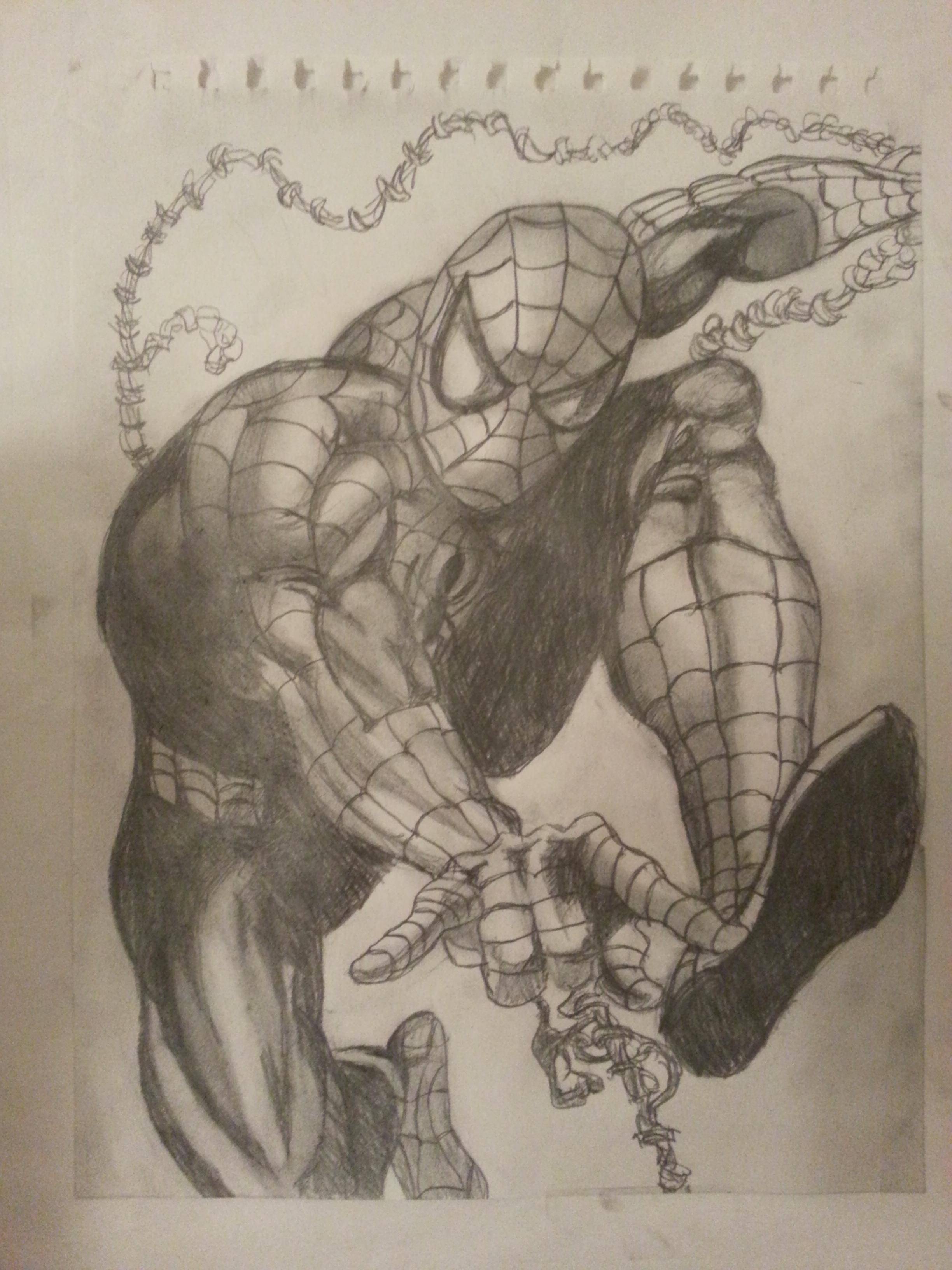 Spider Man Pencil Drawing at GetDrawings Free download