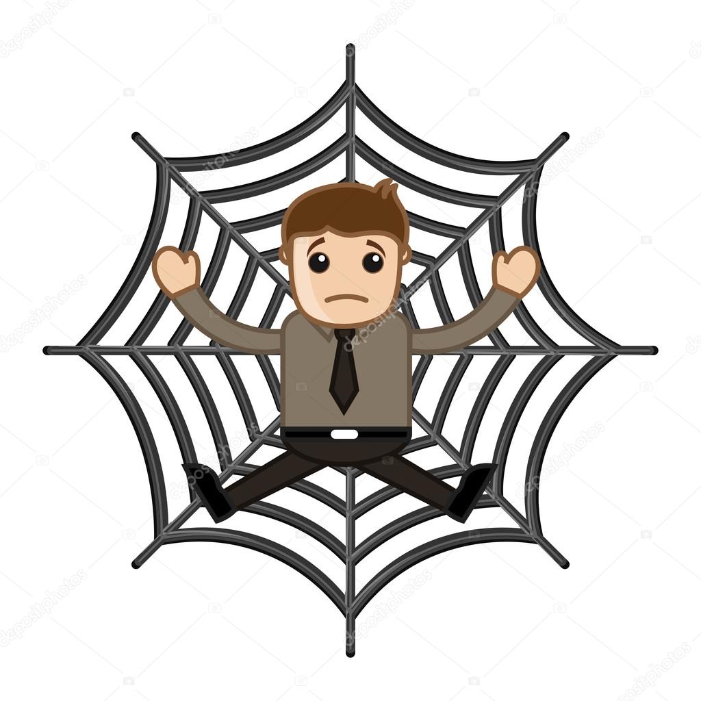 1024x1024 Man Stuck In Spider Web