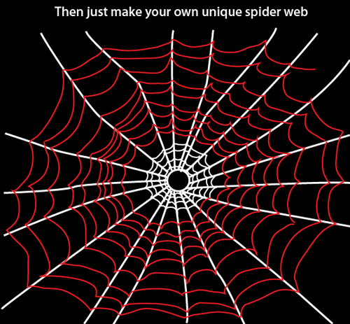 500x463 How To Draw Spider Webs With Easy Step By Step Drawing Tutorial
