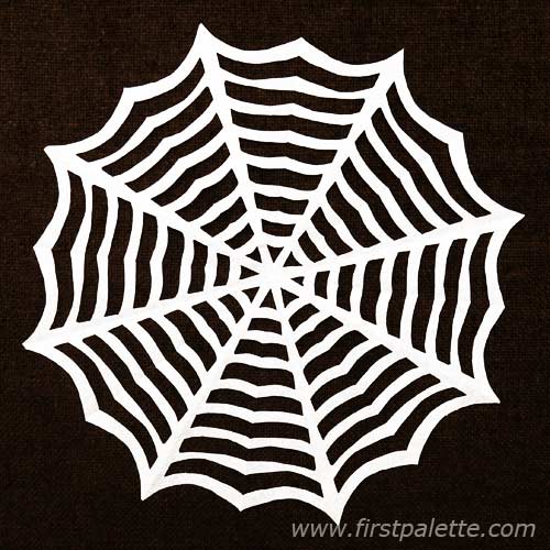 500x500 Paper Spider Web Craft Kids' Crafts
