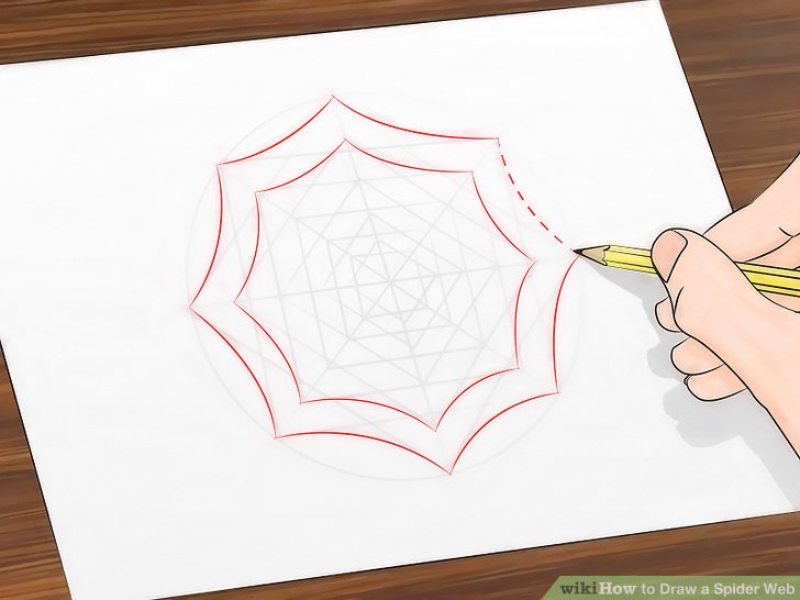 728x546 3 Ways To Draw A Spider Web
