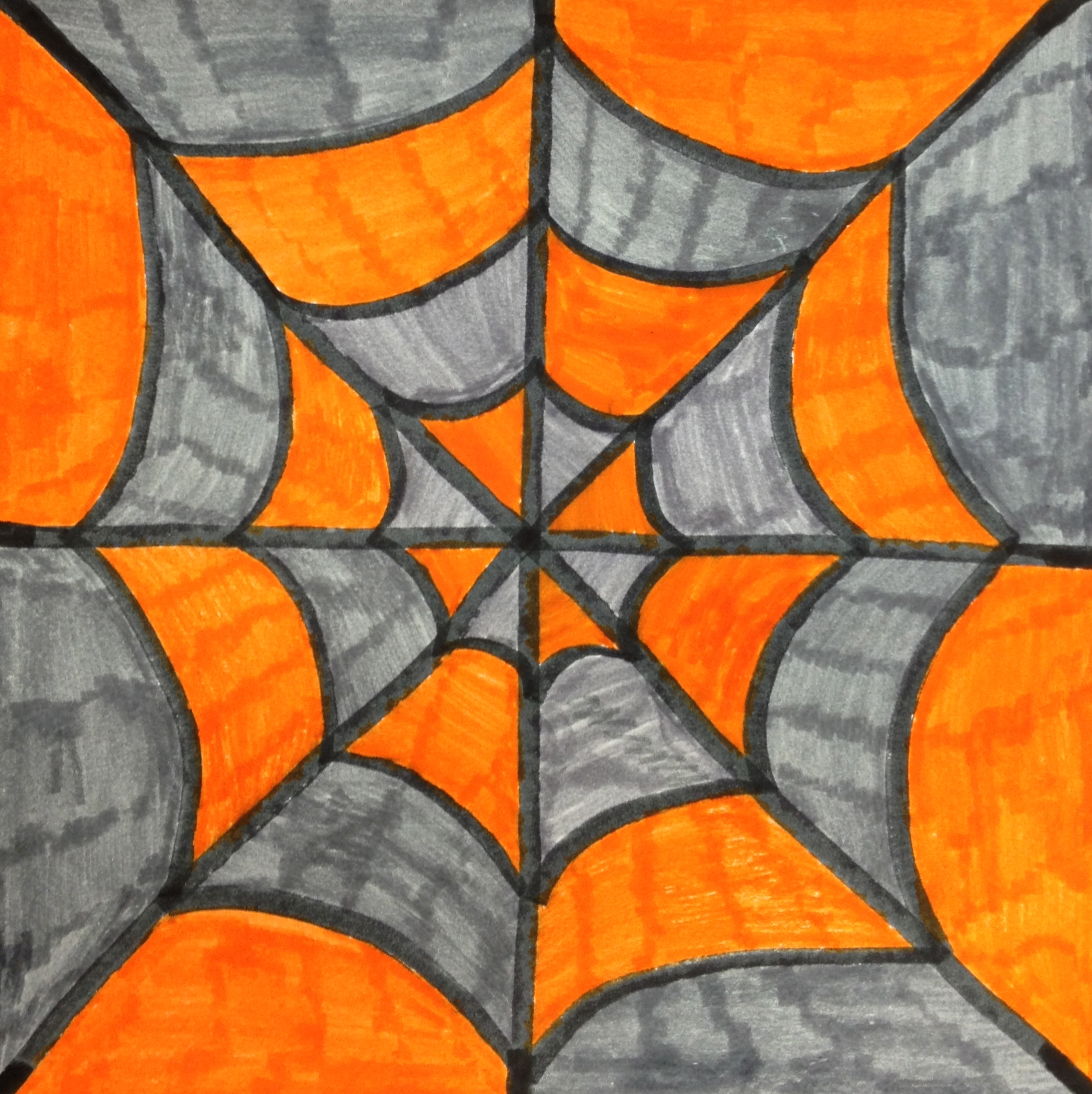 2085x2089 Colorful Spiderwebs Teachkidsart