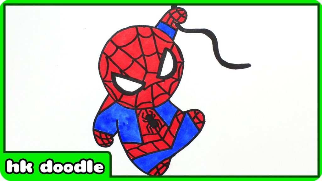 1024x576 Easy Spiderman Drawing