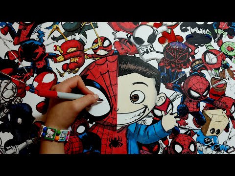 480x360 Spiderman Marvel Cartoons Drawing Rysunek