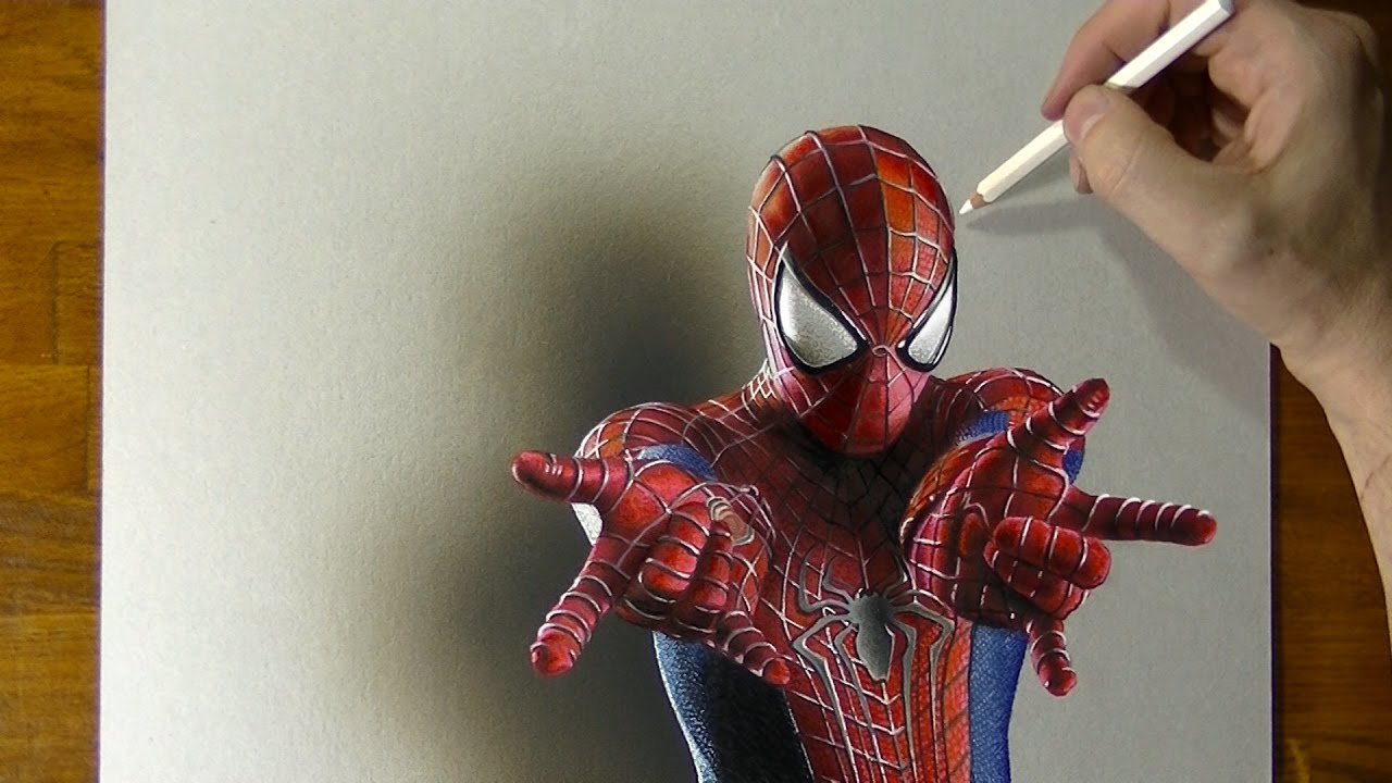 1280x720 Amazing Spider Man Drawing