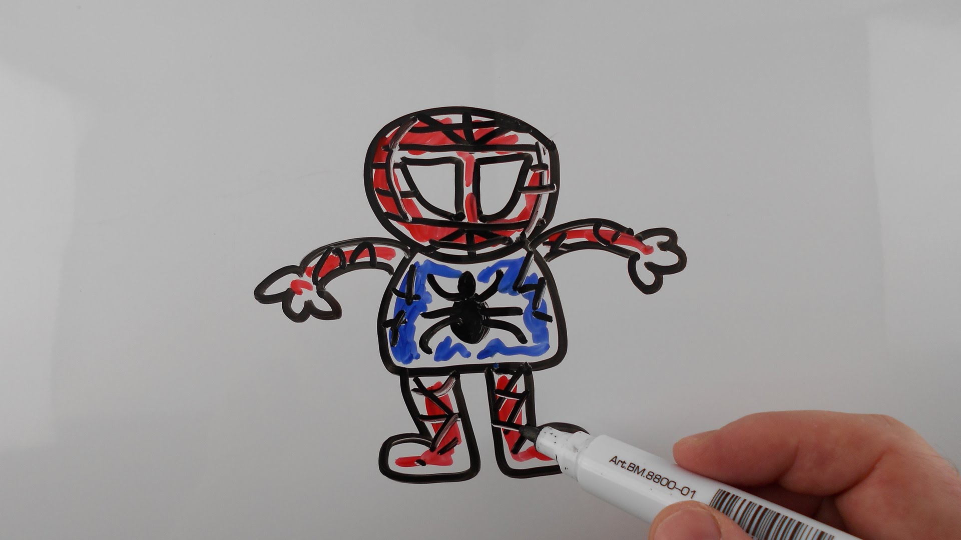 1920x1080 How To Draw Spiderman