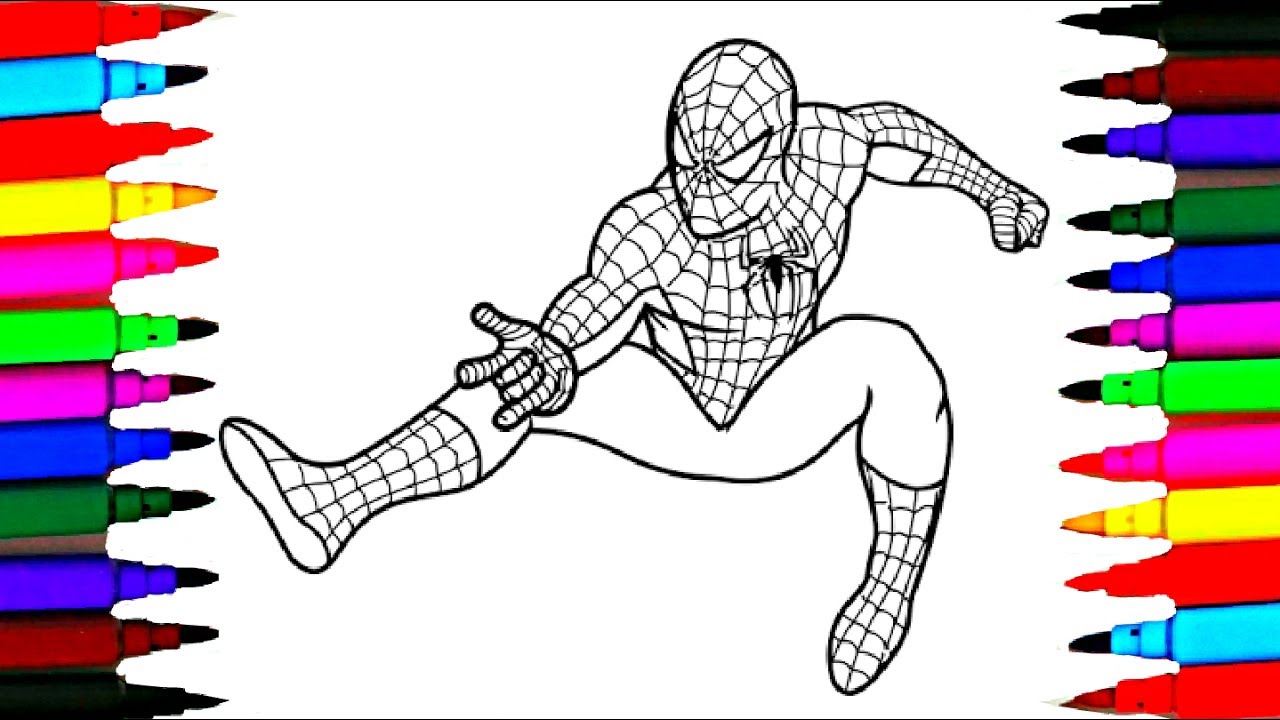 1280x720 Barbie And Spiderman Coloring Pages L How To Color Barbie Coloring