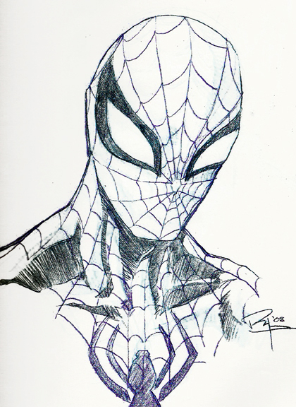 420x576 8 How Draw Spiderman In Pencil, How Pencil Spiderman In Draw