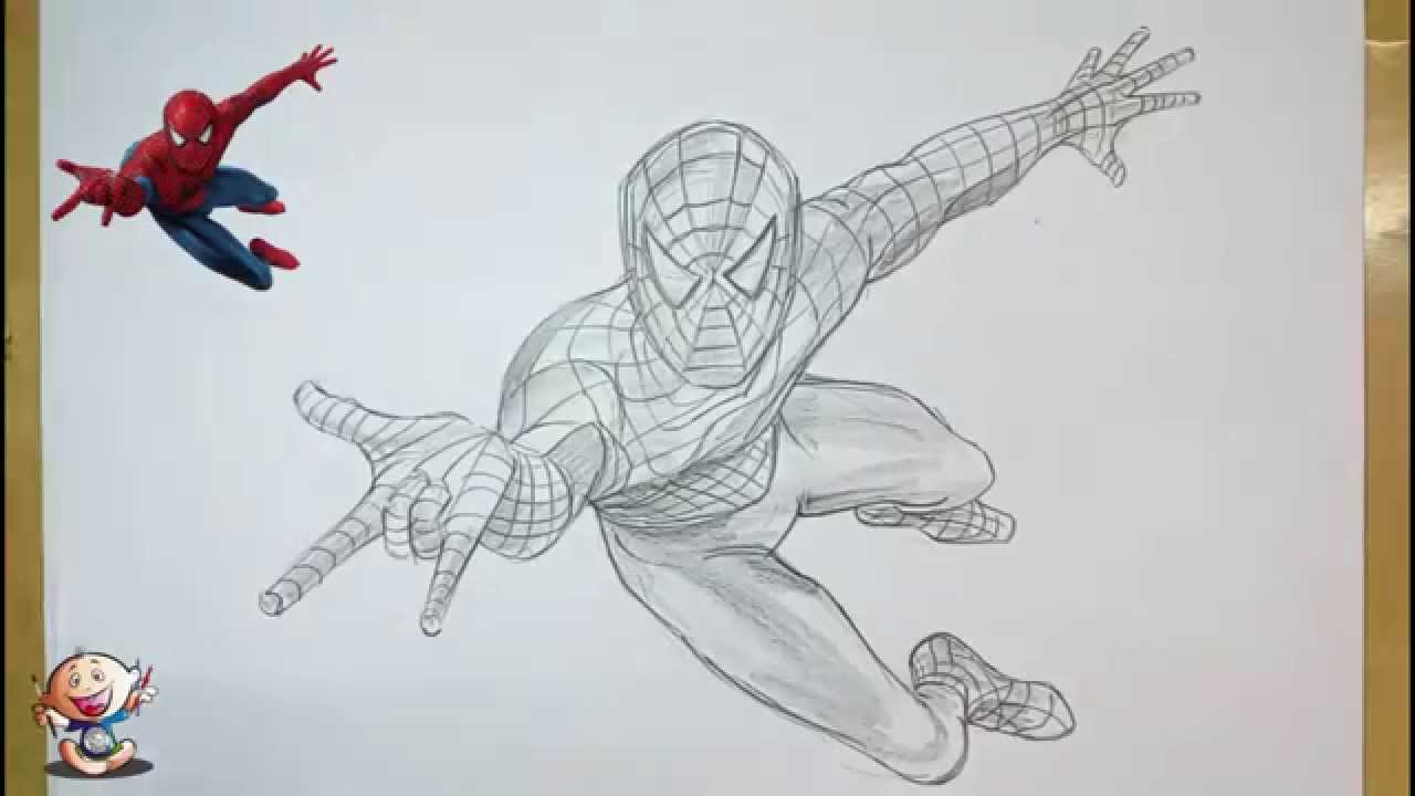 1280x720 How To Draw Spider Man With Pencil