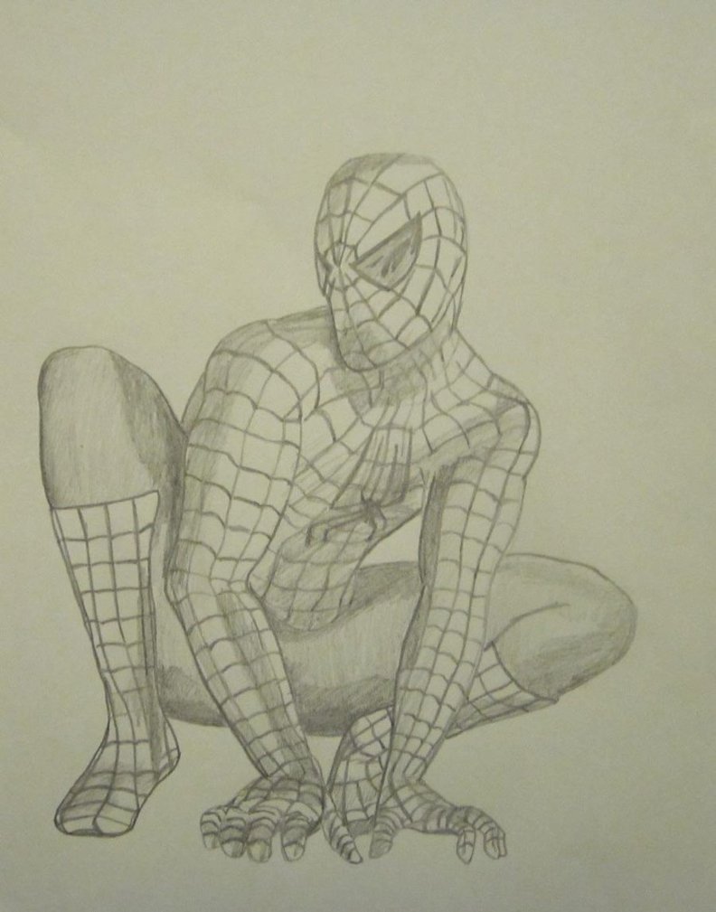 792x1009 Spiderman Pencil Drawing By Lmete