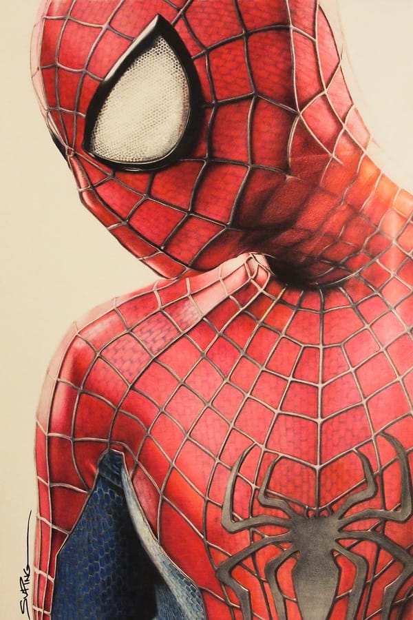 600x900 This Colored Pencil Sketch Of Spider Man Is So Good, It'Ll Mess