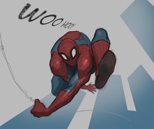 500x420 Drawing Spiderman Drawing Superheroes Spiderman