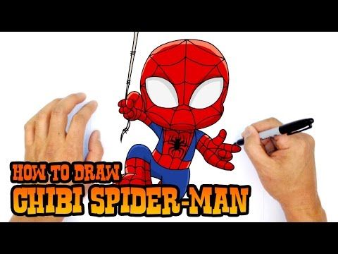 480x360 How To Draw Spider Man (Chibi) Kids Art Lesson