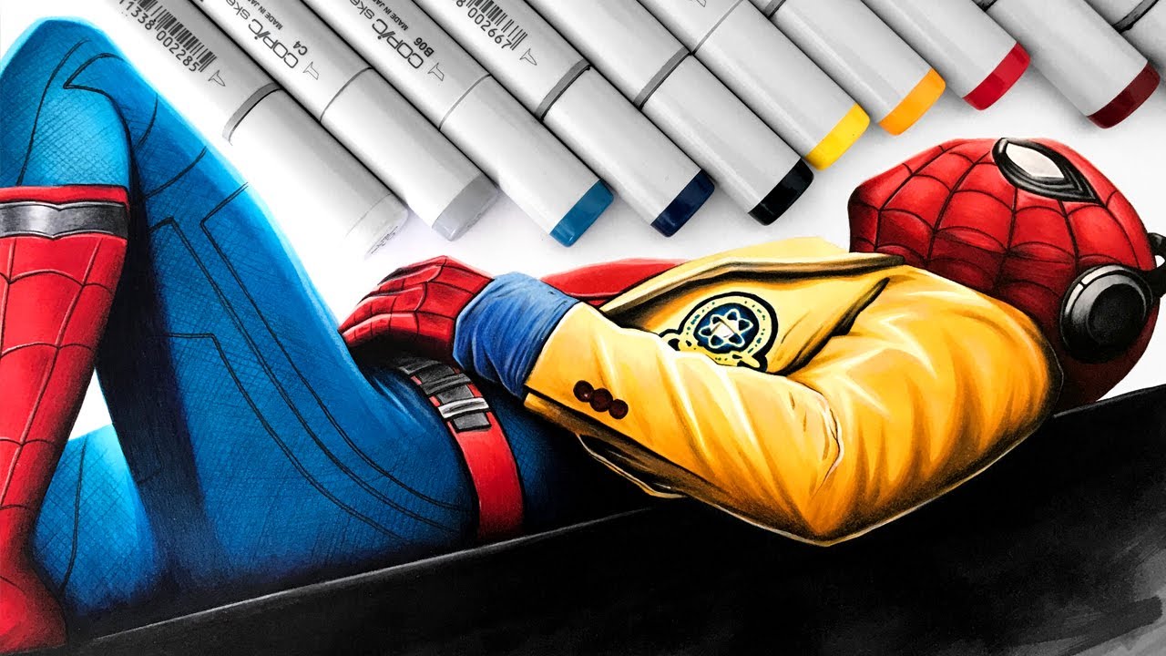 1280x720 Drawing Spider Man Homecoming