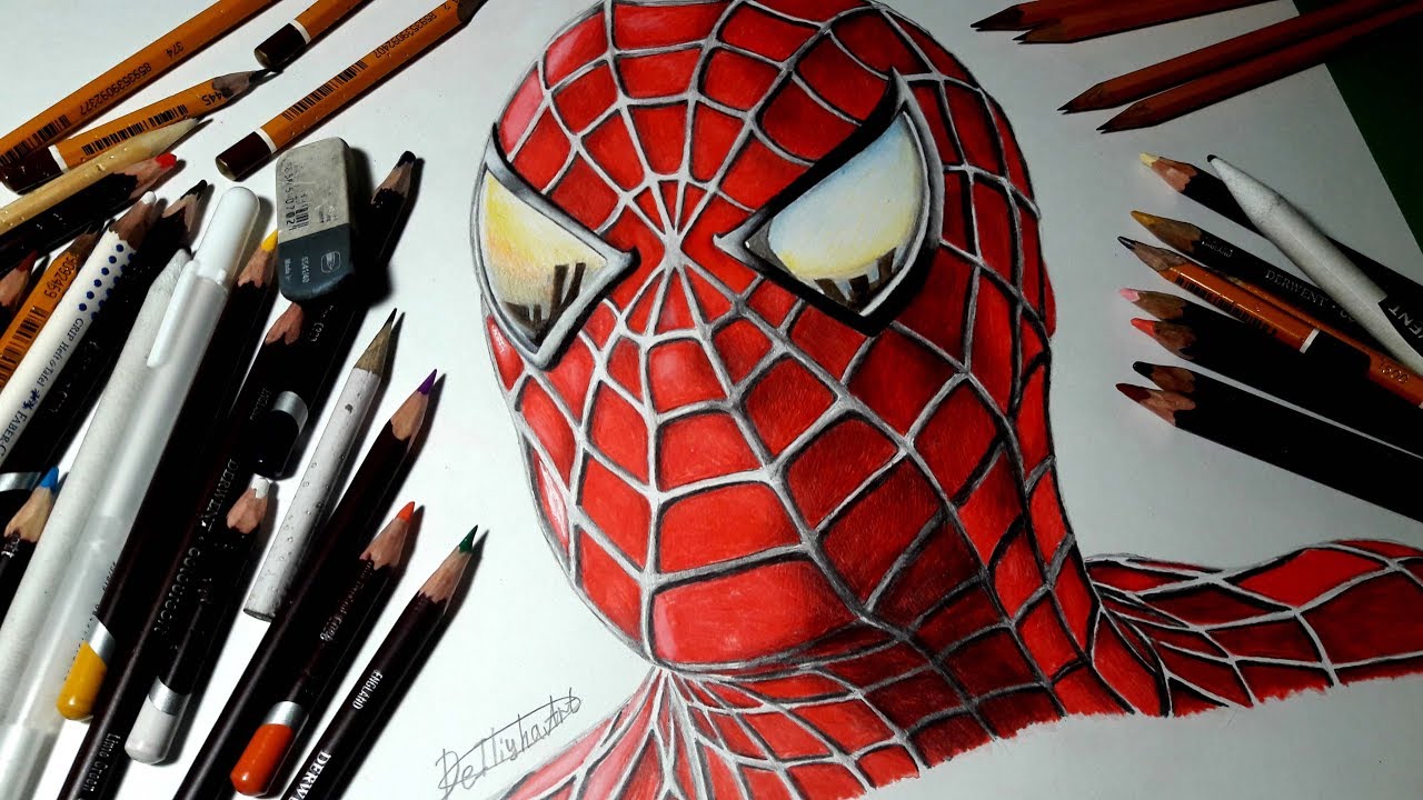 1280x720 Speed Drawing Spiderman (Sam Raimi)
