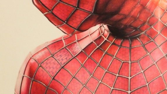 570x320 Spiderman Pencil Drawings This Colored Pencil Sketch Of Spider Man