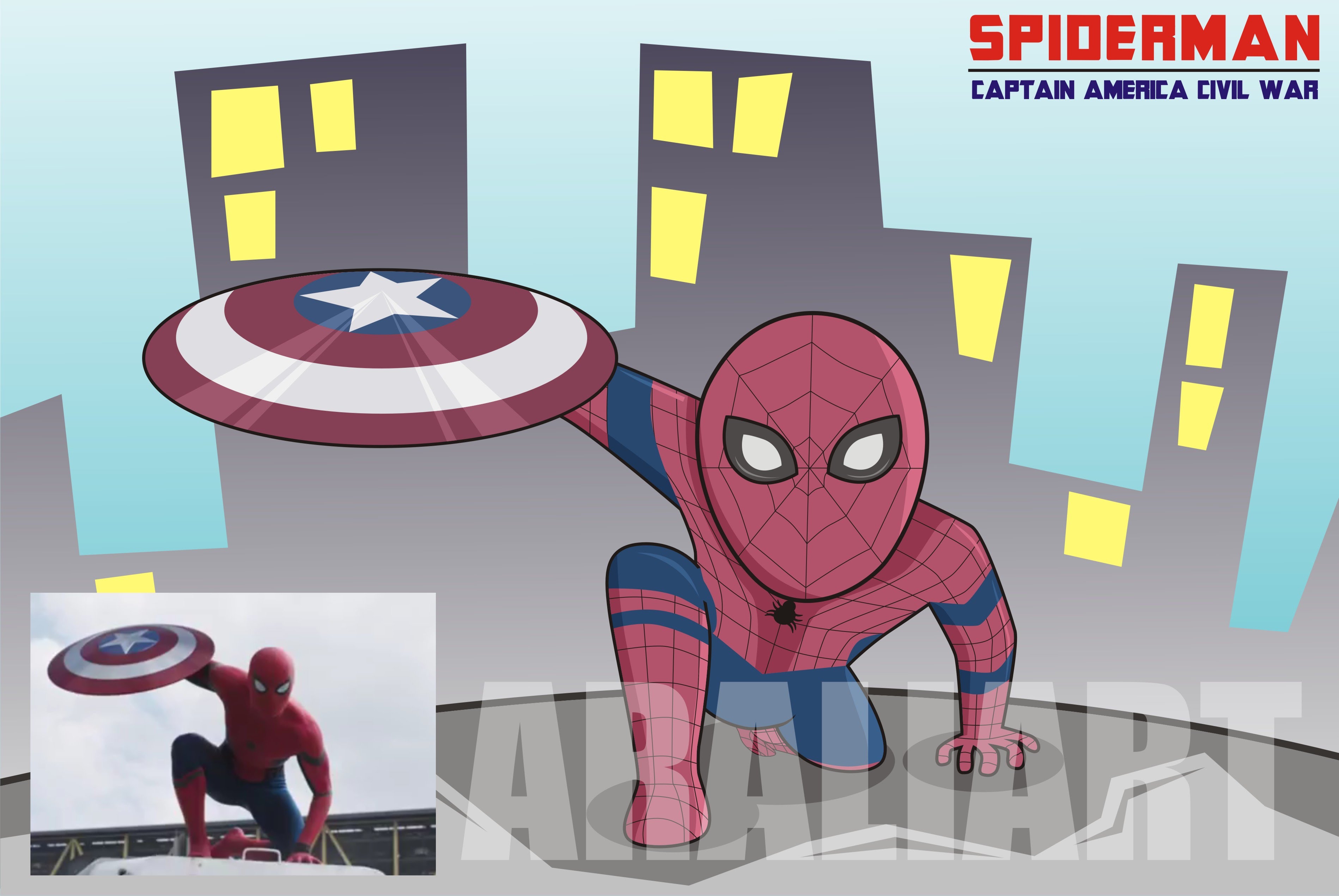 3797x2541 How To Draw A Simple Spiderman From Captain America Civil War