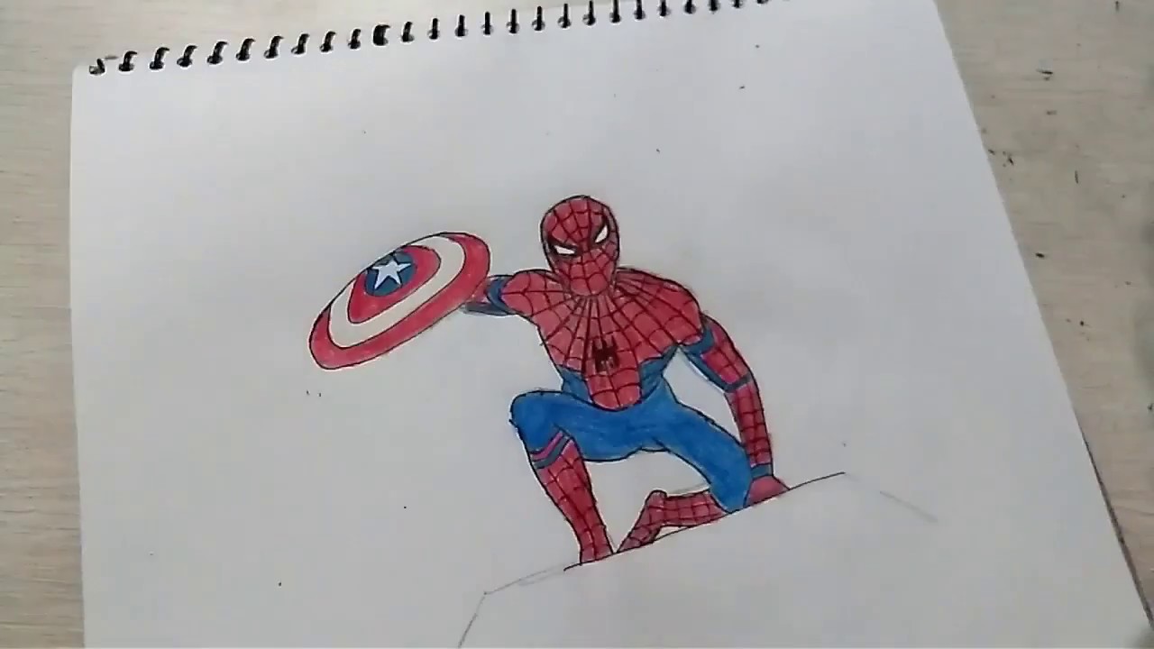 1280x720 How To Draw Spider Man Sketch Simple And Easy Step By Step