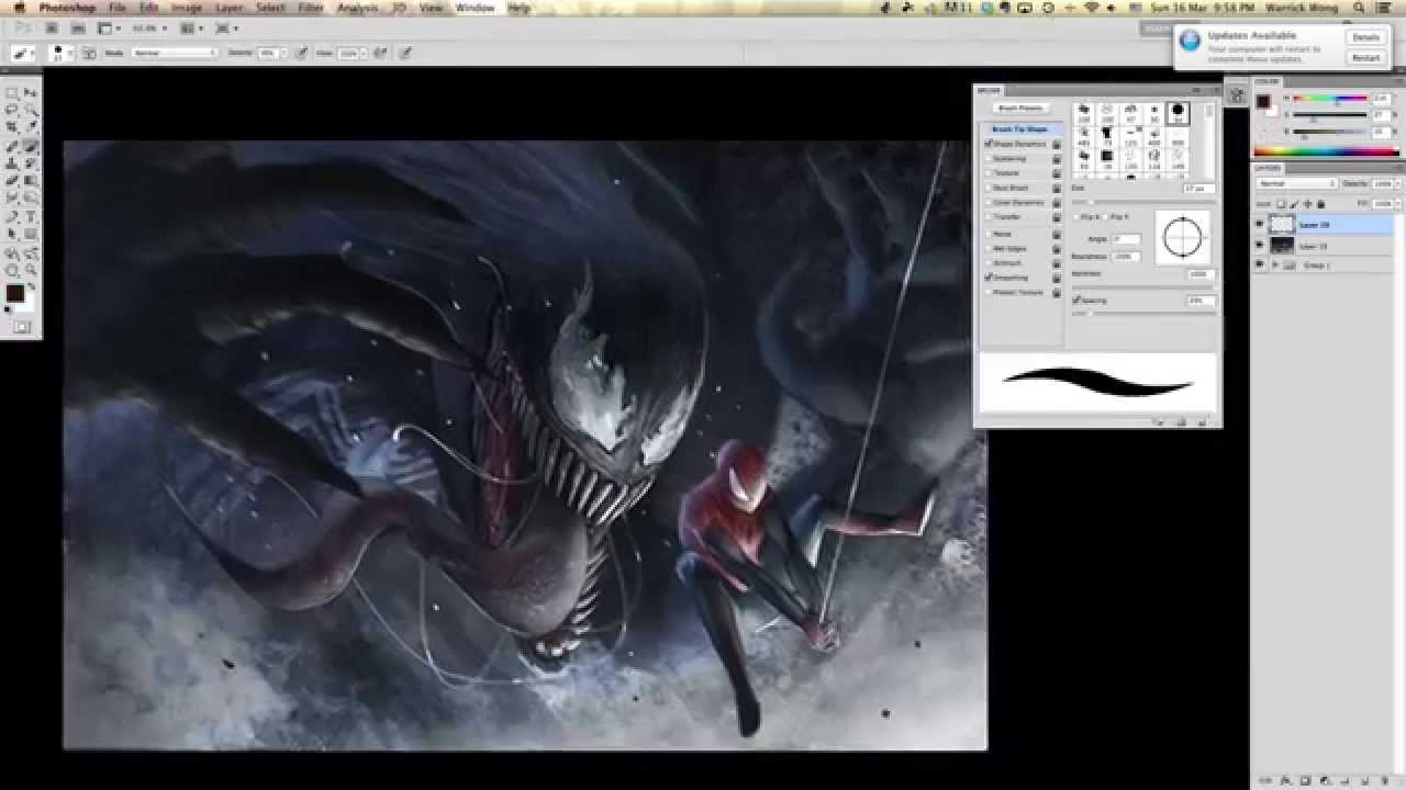 1280x720 How To Draw Spiderman Vs Venom