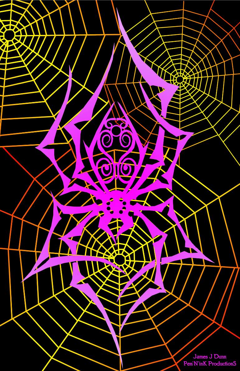 770x1189 Saatchi Art Spider's Web Drawing By James Dunn