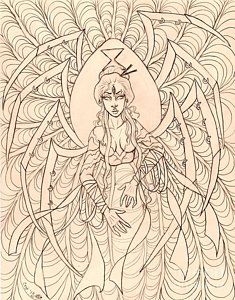 235x300 Spider Web Drawings