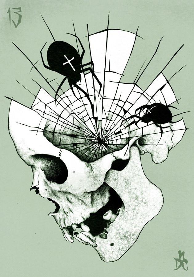 630x900 Spider Web Tattoo Design Skull Tattoos Spider Web