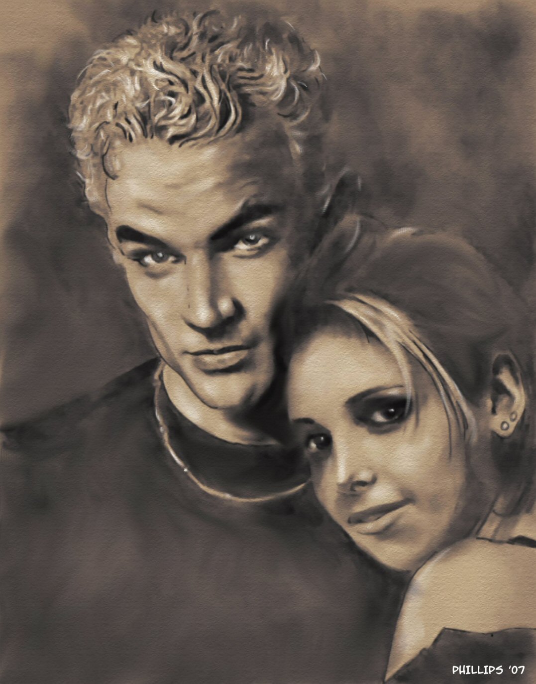 1077x1373 Spikeuffy Drawing By Mphillips