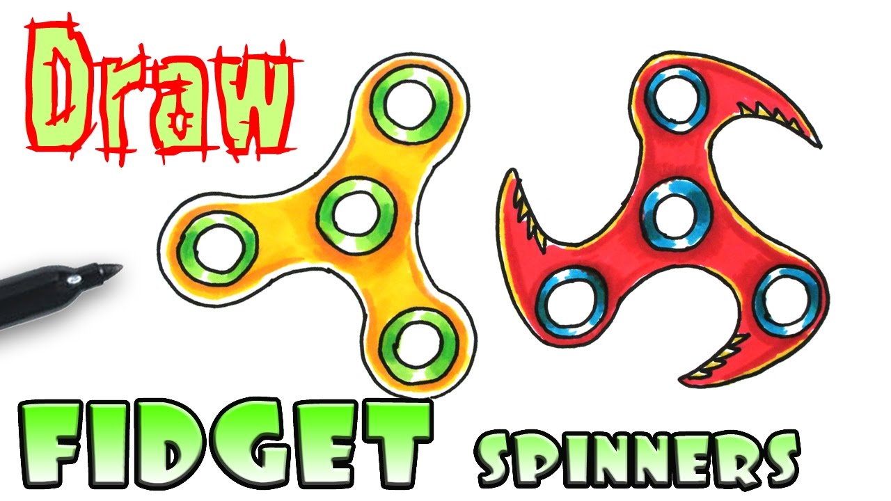 1280x720 How To Draw A Fidget Spinner