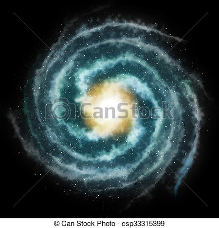 450x470 Spiral Galaxy Stock Illustration
