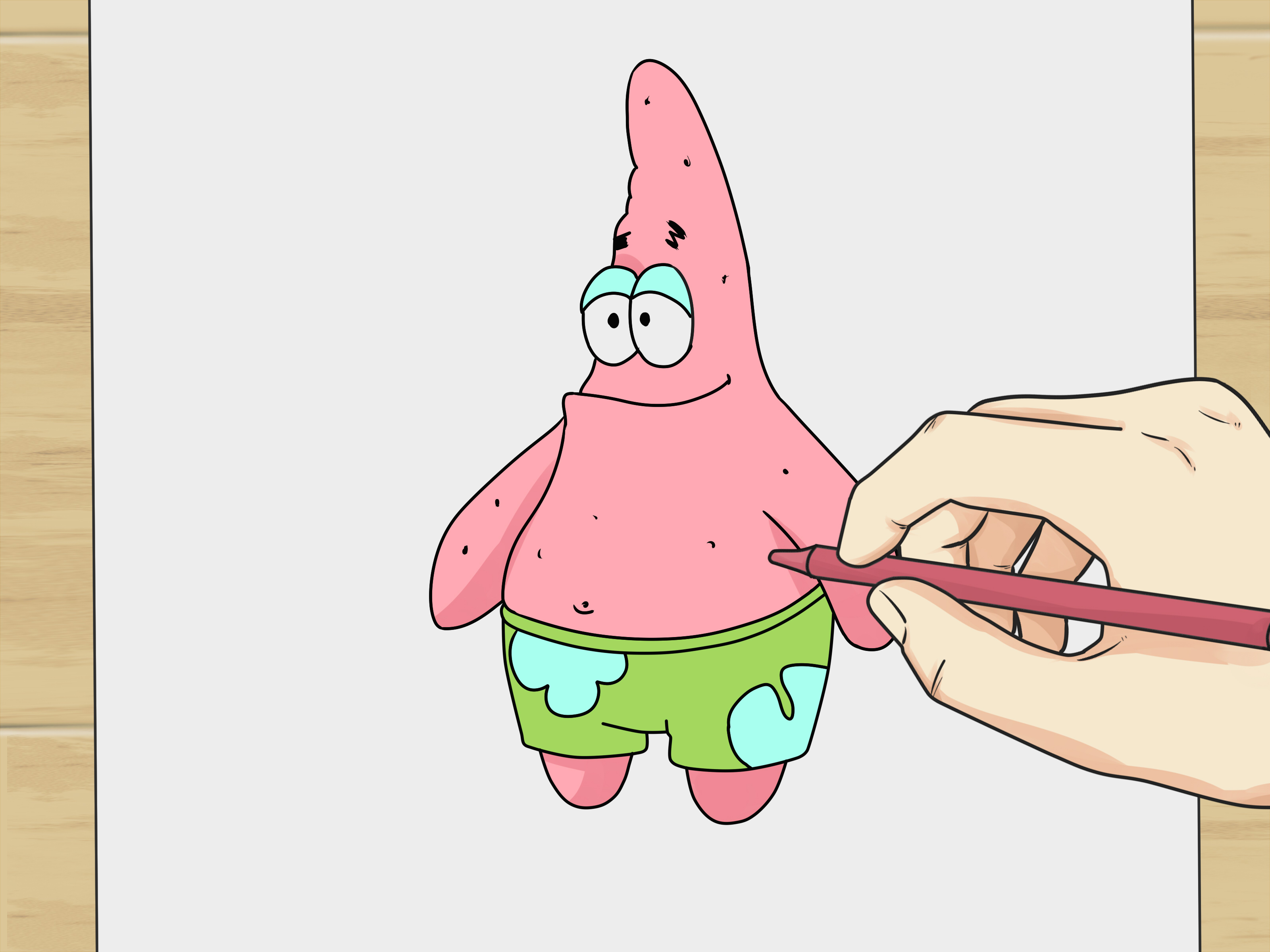 3200x2400 How To Draw Patrick From Spongebob Squarepants 7 Steps